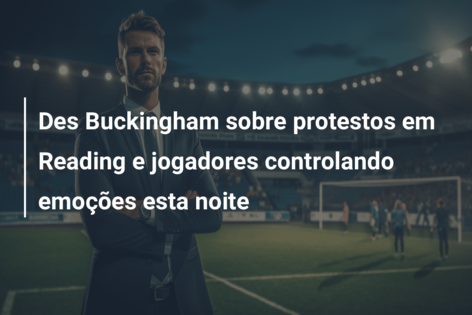 Des Buckingham sobre protestos em Reading e jogadores controlando emoções esta noite