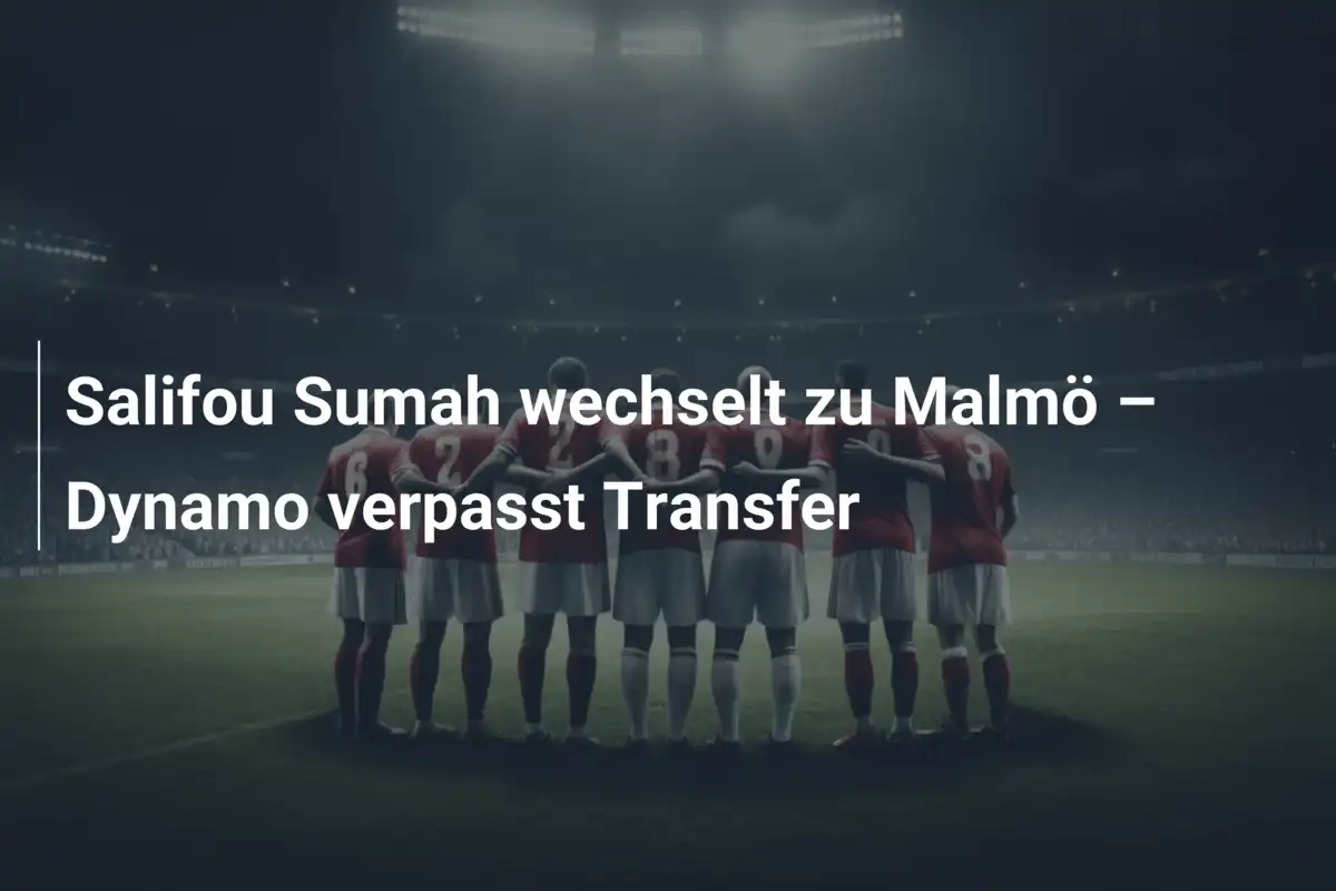 Salifou Sumah wechselt zu Malmö – Dynamo verpasst Transfer