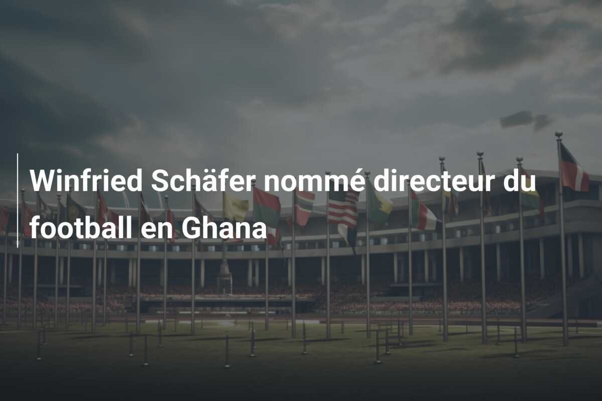 Winfried Schäfer nommé directeur du football en Ghana