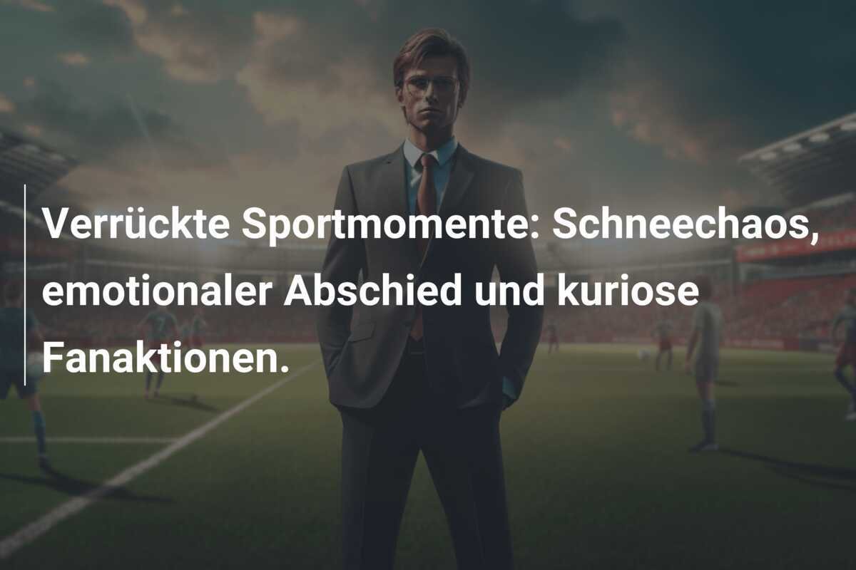 Verrückte Sportmomente: Schneechaos, emotionaler Abschied und kuriose Fanaktionen.