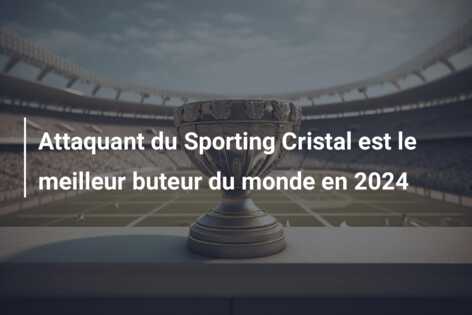 Attaquant du Sporting Cristal est le meilleur buteur du monde en 2024