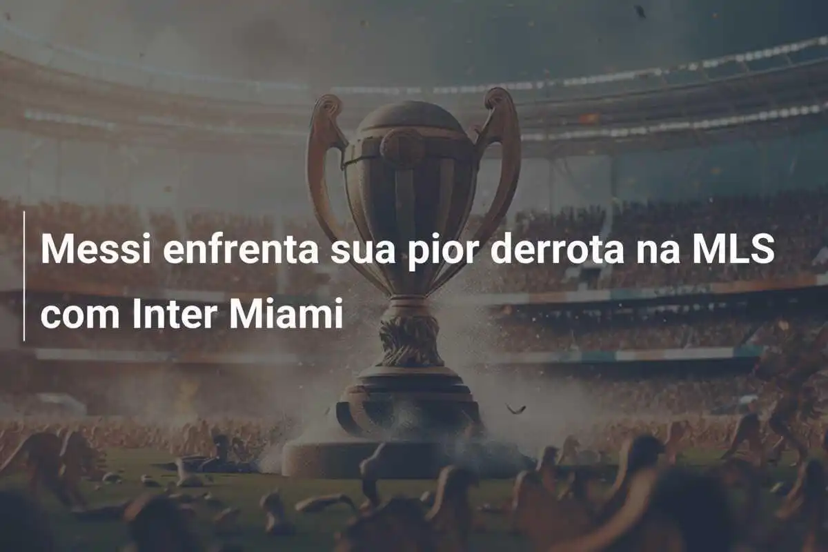 Messi enfrenta sua pior derrota na MLS com Inter Miami