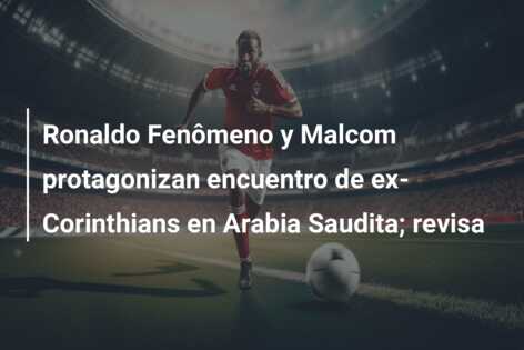 Ronaldo Fenômeno y Malcom protagonizan encuentro de ex-Corinthians en Arabia Saudita; revisa