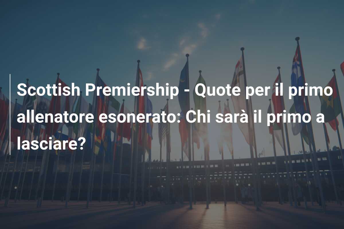 Scottish Premiership – Quote per il primo allenatore esonerato: Chi sarà il primo a lasciare?