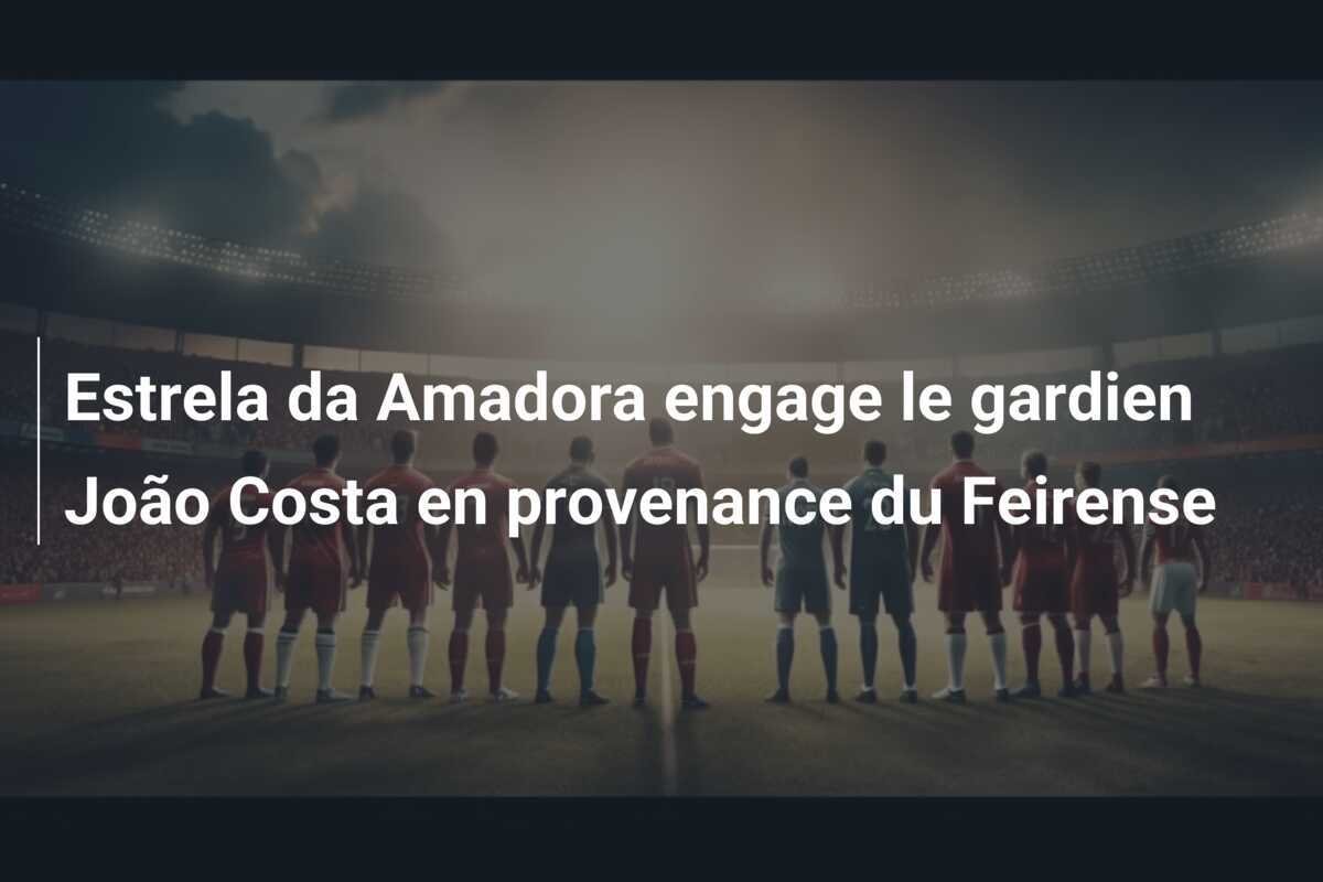 Estrela da Amadora engage le gardien João Costa en provenance du Feirense