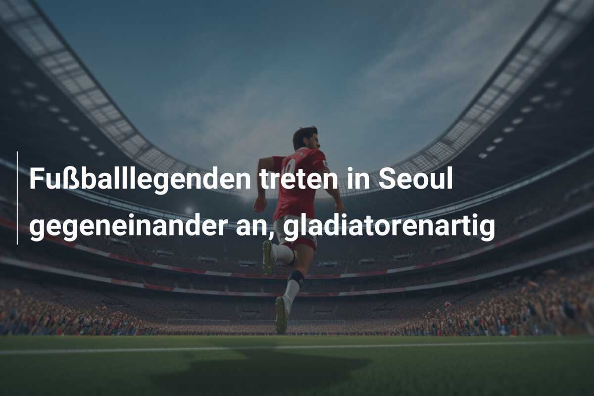 Fußballlegenden treten in Seoul gegeneinander an, gladiatorenartig