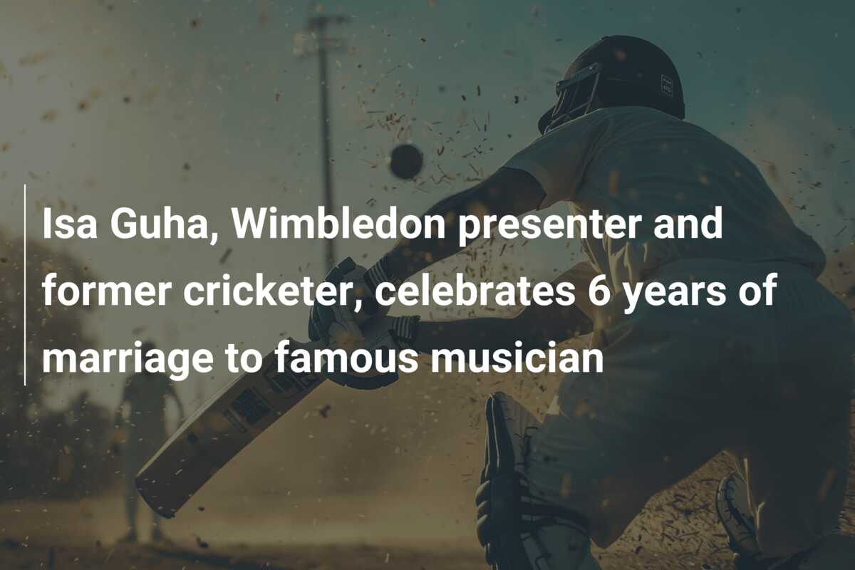 Isa Guha, Wimbledon presenter and former cricketer, celebrates 6 years ...