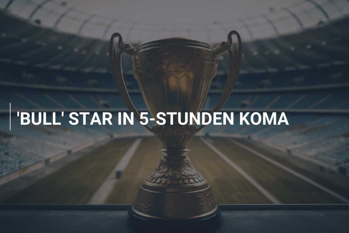 'BULL' STAR IN 5-STUNDEN KOMA
