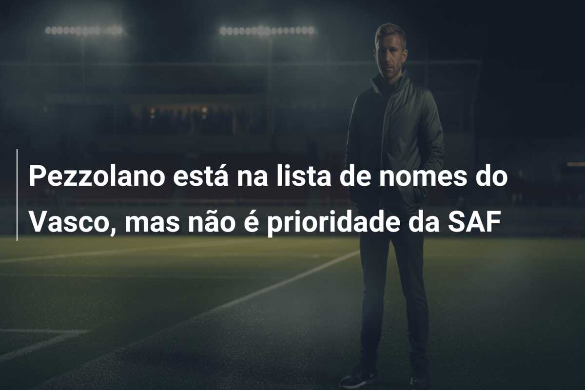 Pezzolano está na lista de nomes do Vasco, mas não é prioridade da SAF