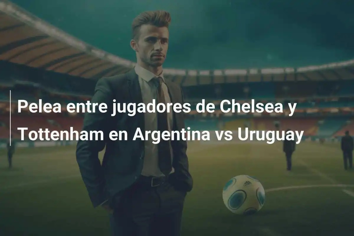 Pelea entre jugadores de Chelsea y Tottenham en Argentina vs Uruguay
