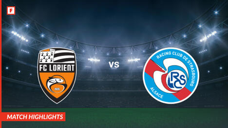 Lorient - Strasbourg gol e momenti salienti