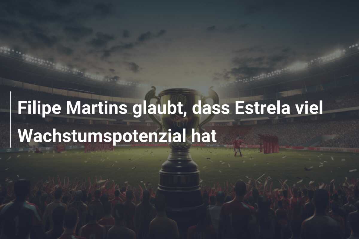 Filipe Martins glaubt, dass Estrela viel Wachstumspotenzial hat
