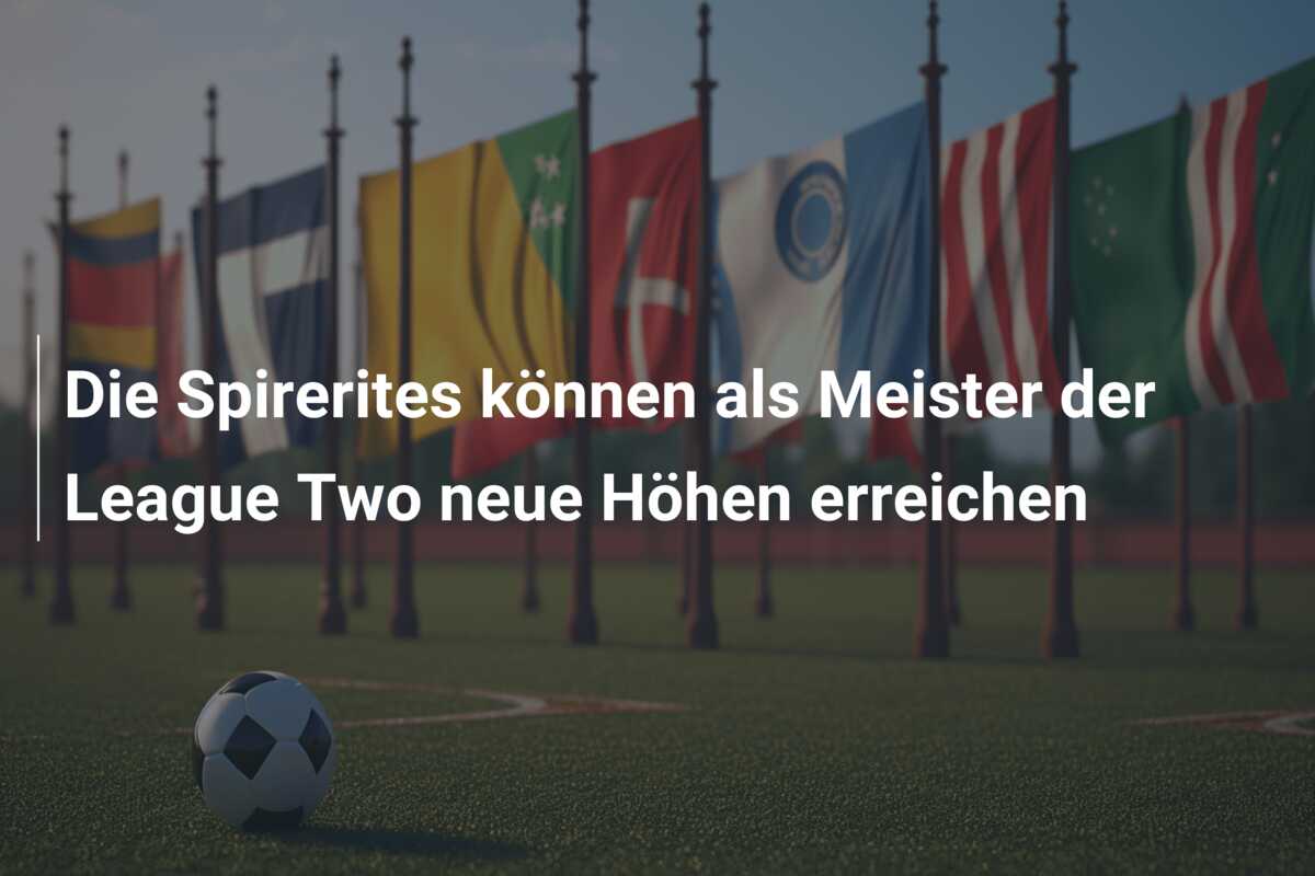 Die Spirerites können als Meister der League Two neue Höhen erreichen