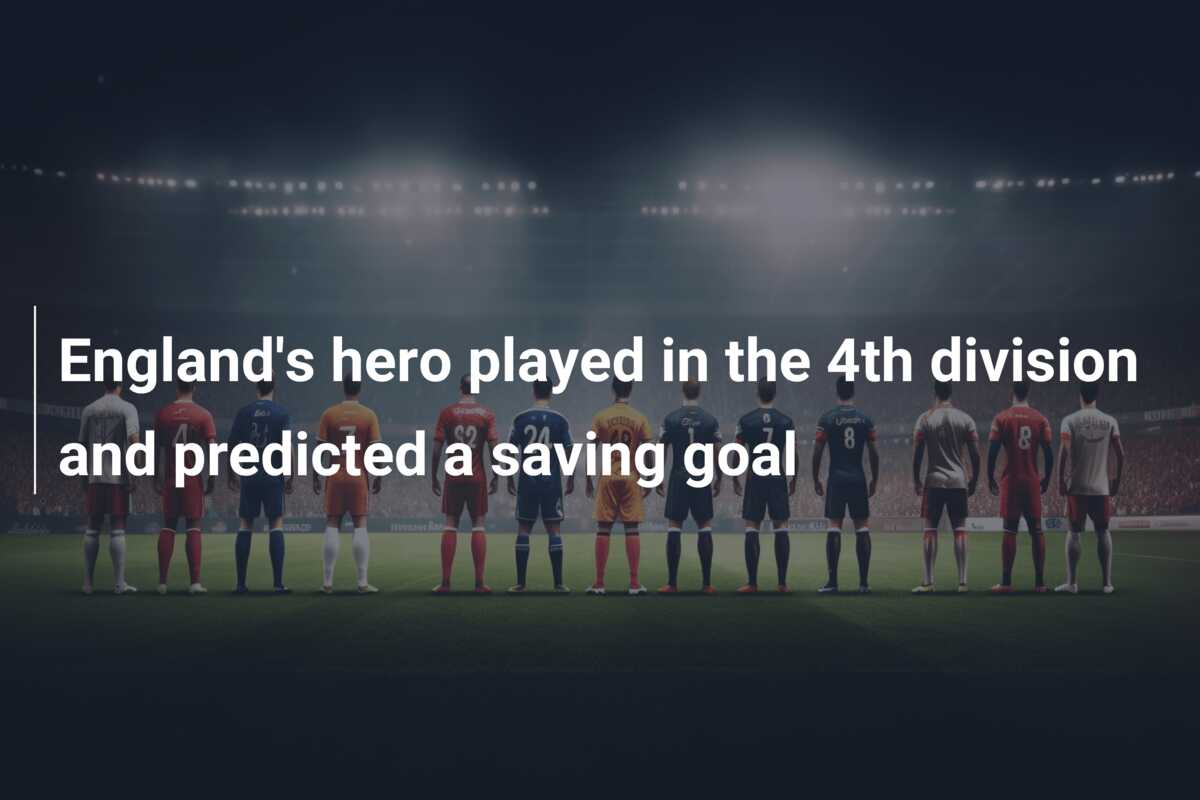 England’s hero played in the 4th division and predicted a saving goal