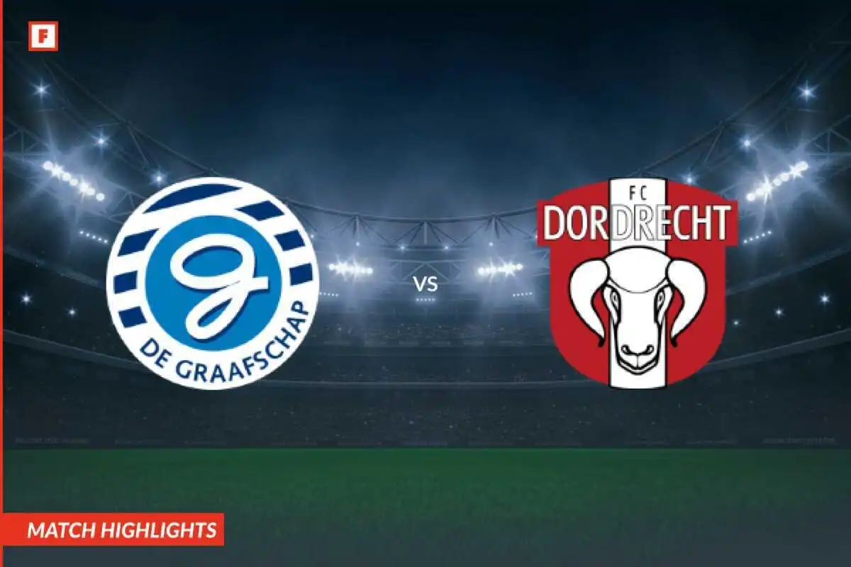 De Graafschap - Dordrecht gol e momenti salienti