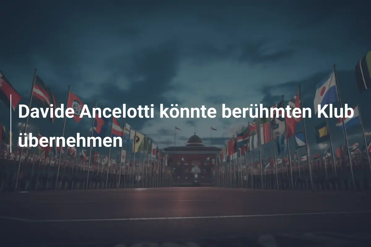 Davide Ancelotti könnte berühmten Klub übernehmen