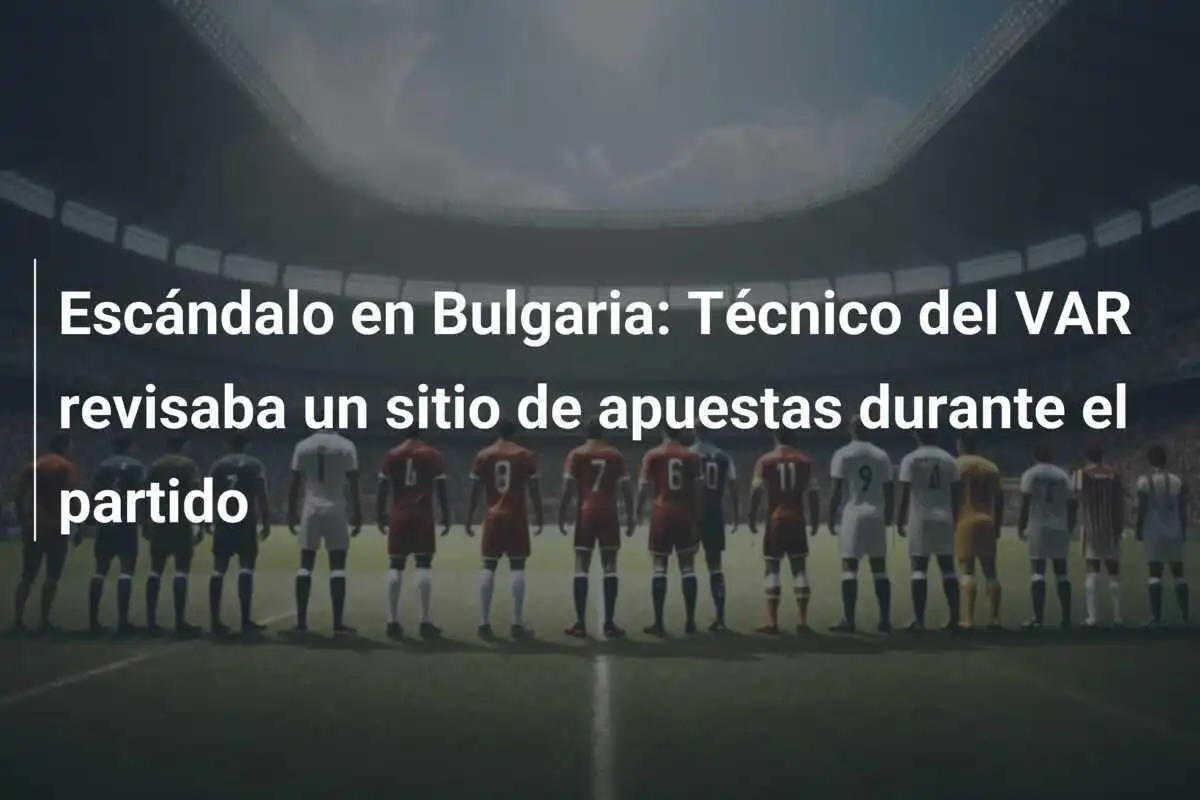 Escándalo en Bulgaria: Técnico del VAR revisaba un sitio de apuestas durante el partido