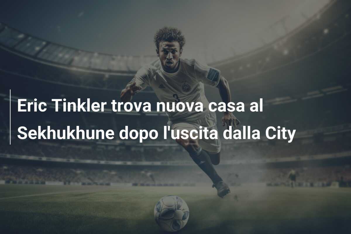 Eric Tinkler trova nuova casa al Sekhukhune dopo l'uscita dalla City