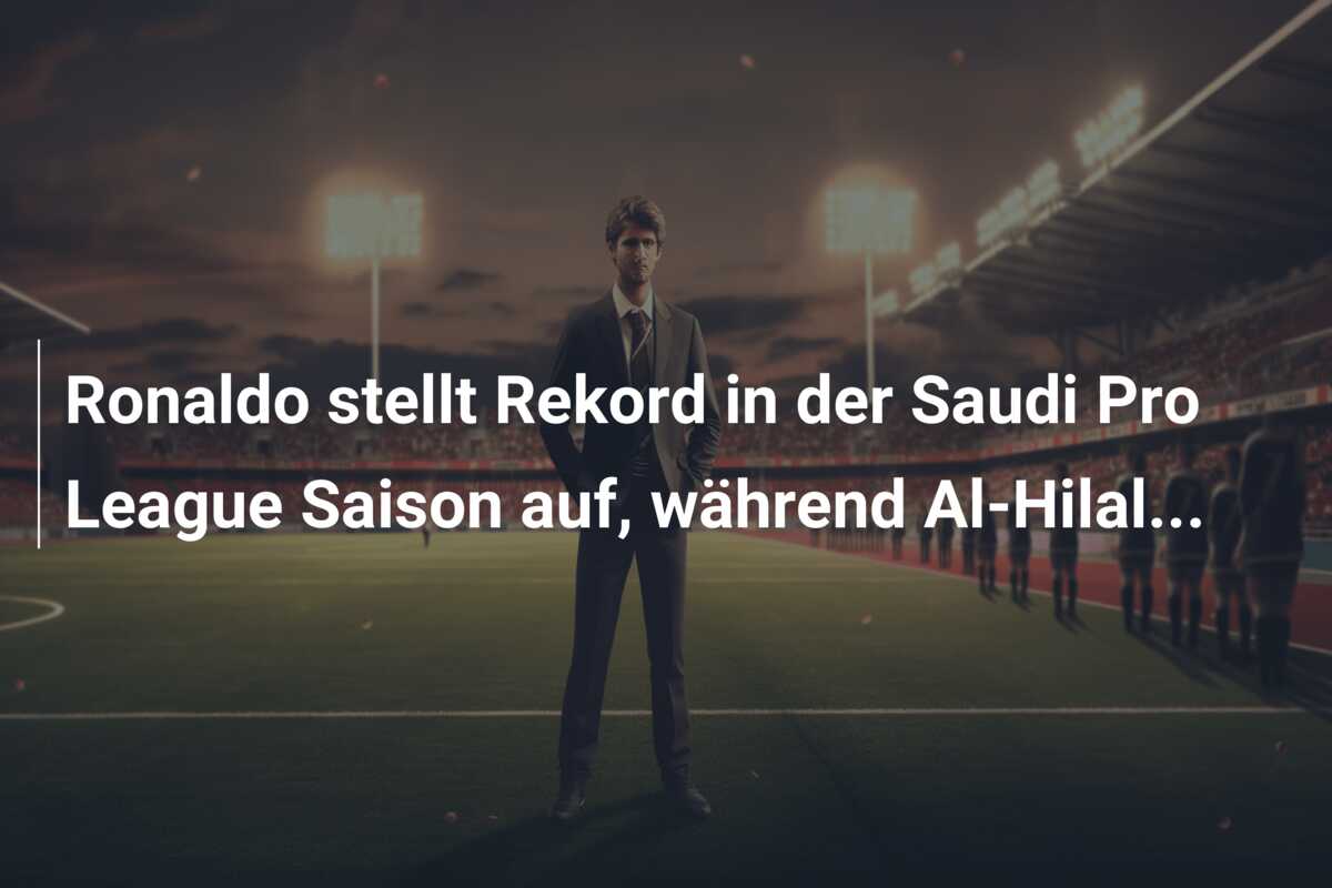 Ronaldo stellt Rekord in der Saudi Pro League Saison auf, während Al-Hilal…