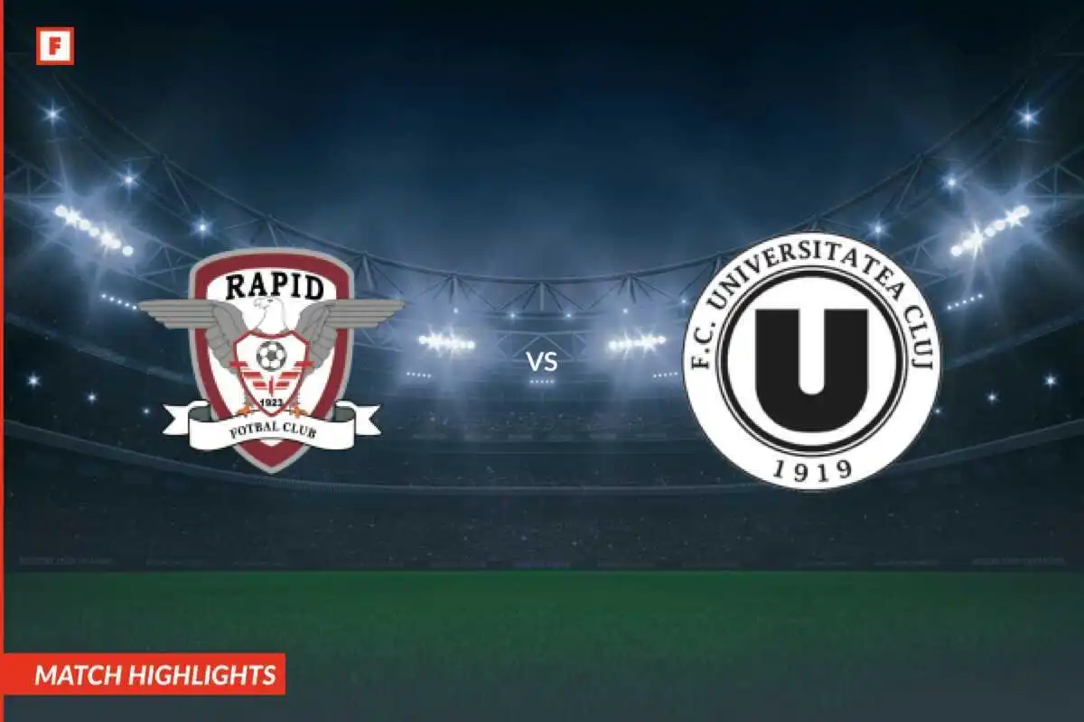 Rapid Bucarest - Universitatea Cluj gol e momenti salienti