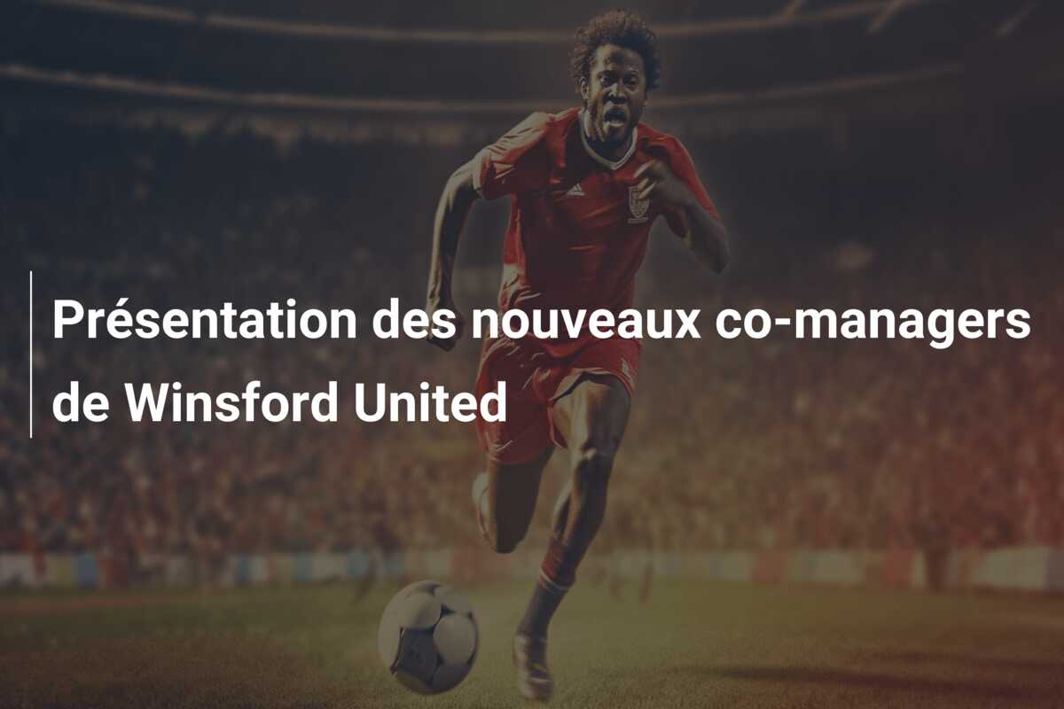 Présentation des nouveaux co-managers de Winsford United