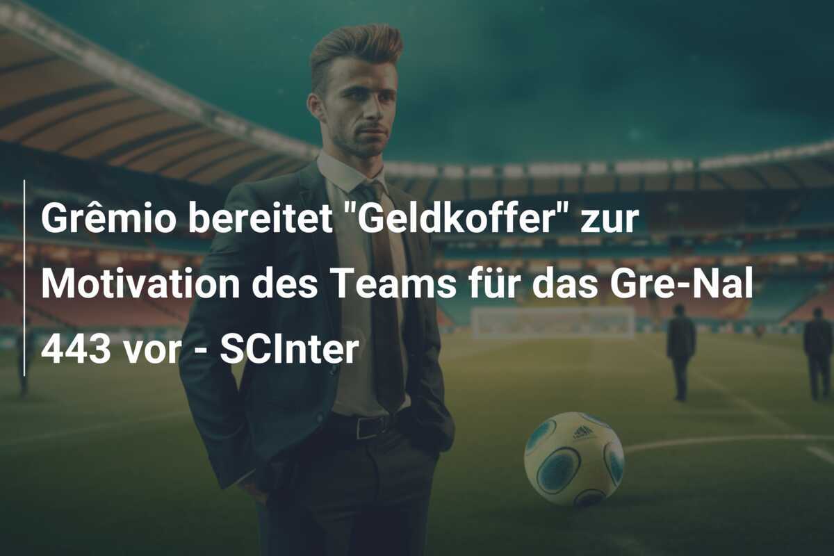 Grêmio bereitet "Geldkoffer" zur Motivation des Teams für das Gre-Nal 443 vor - SCInter