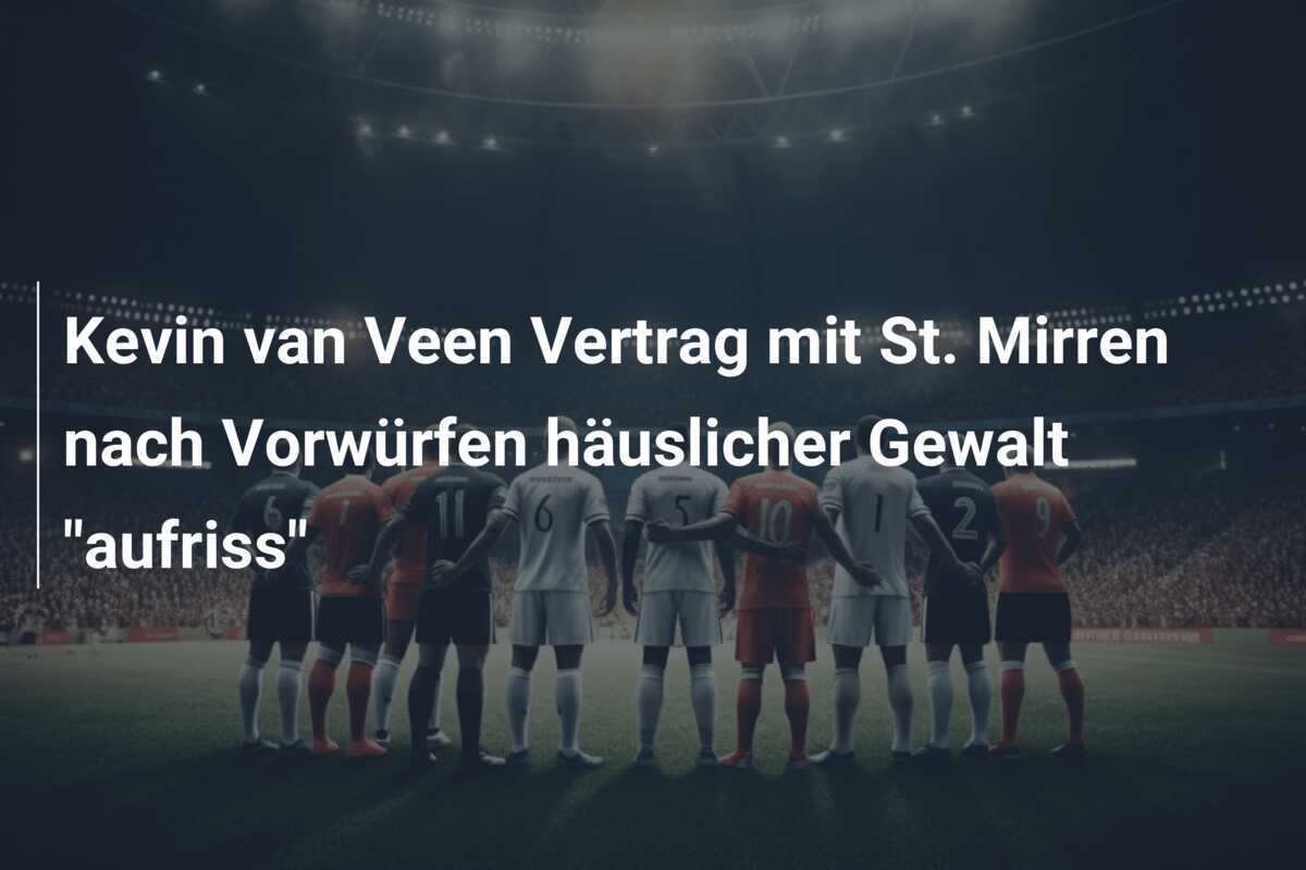 Kevin van Veen Vertrag mit St. Mirren nach Vorwürfen häuslicher Gewalt "aufriss"