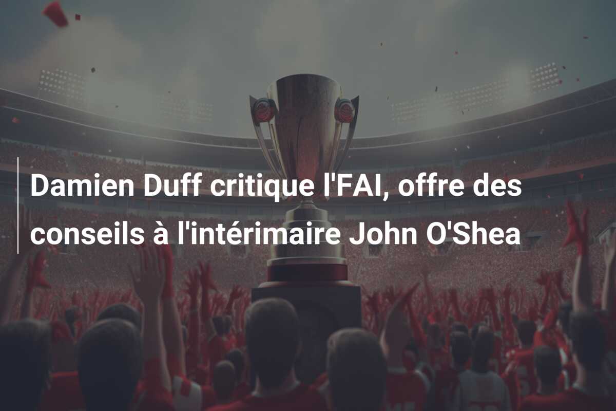 Damien Duff critique l’FAI, offre des conseils à l’intérimaire John O’Shea