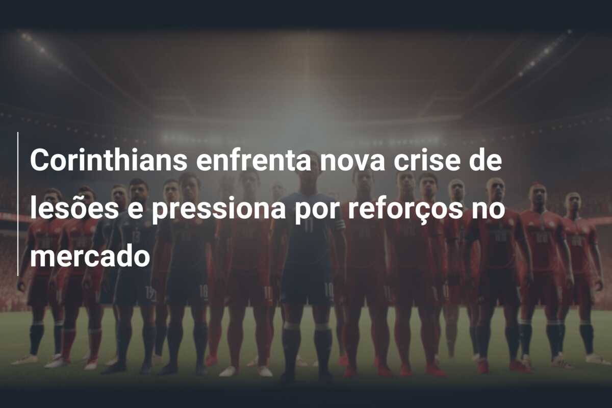 Corinthians enfrenta nova crise de lesões e pressiona por reforços no mercado