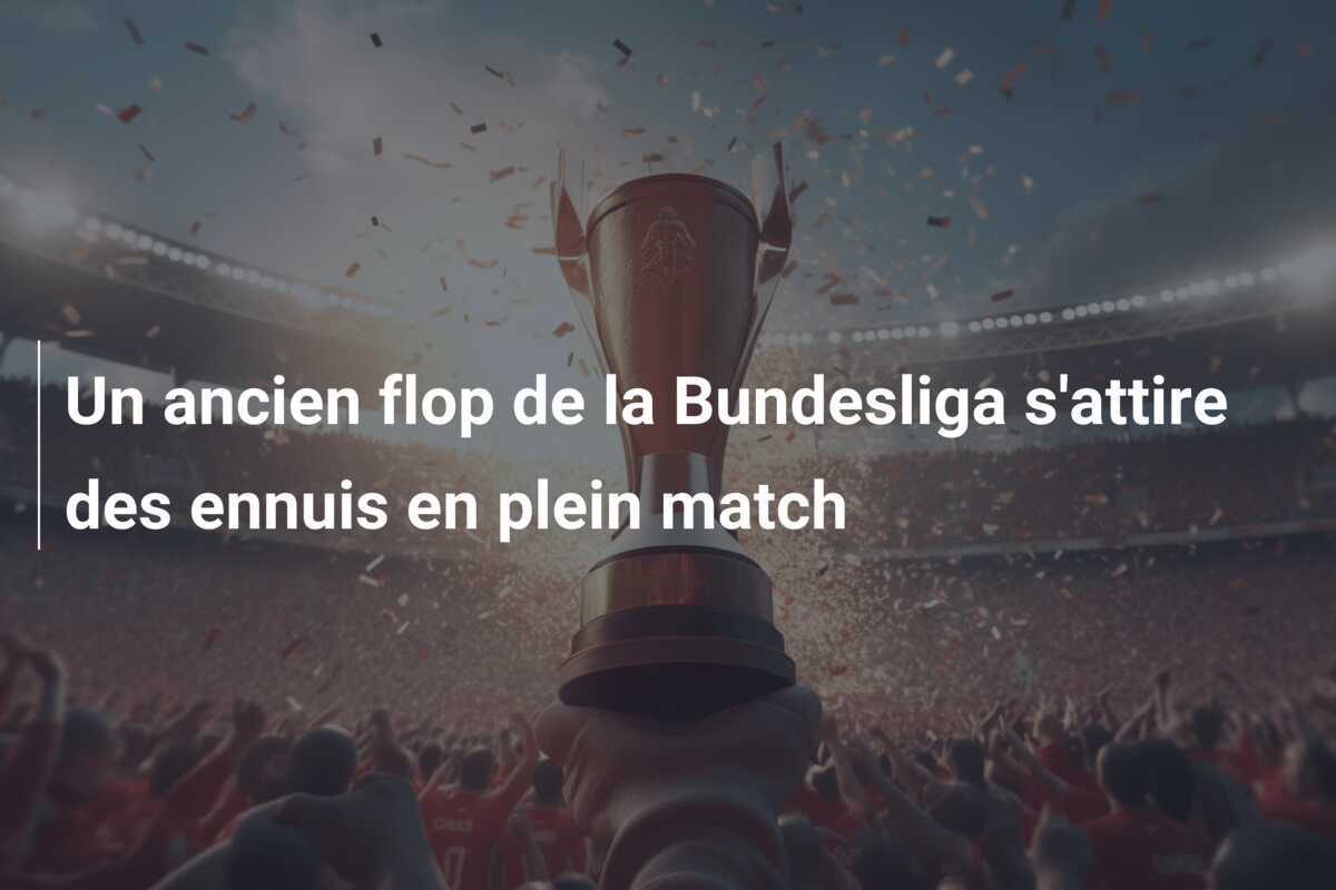 Un ancien flop de la Bundesliga s'attire des ennuis en plein match