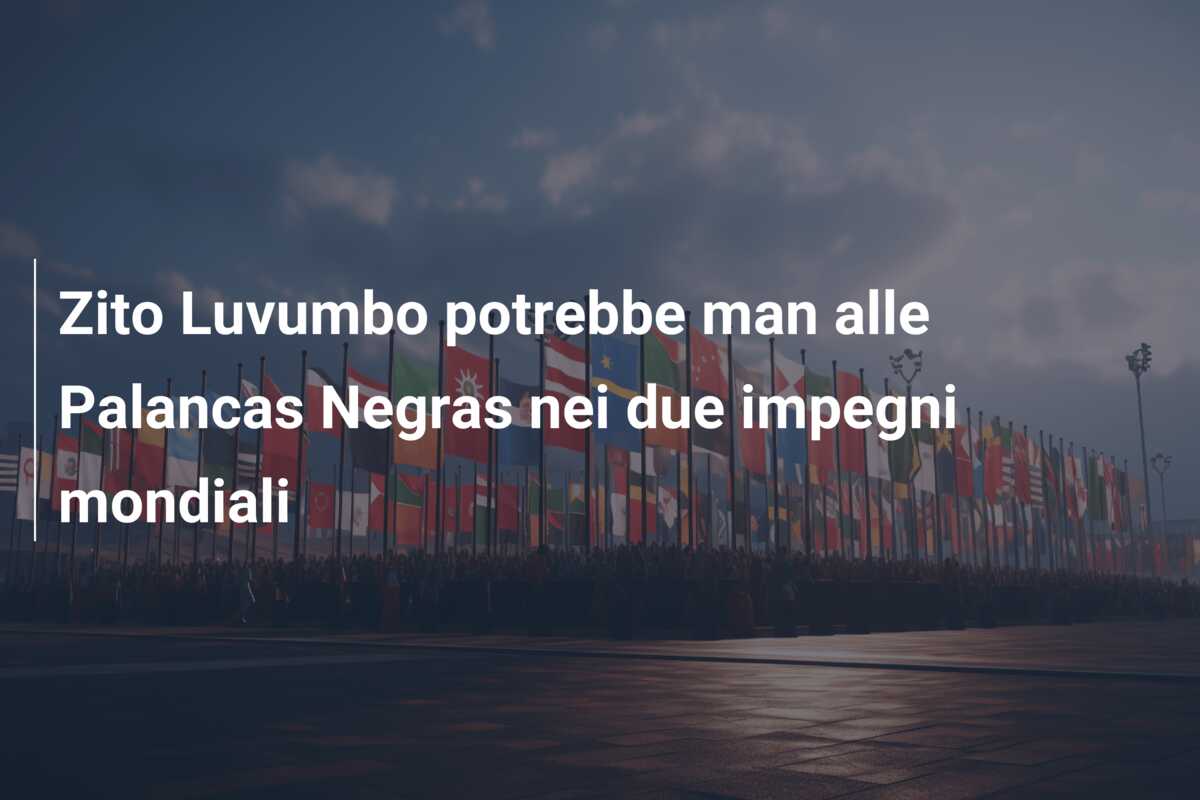 Zito Luvumbo potrebbe man alle Palancas Negras nei due impegni mondiali