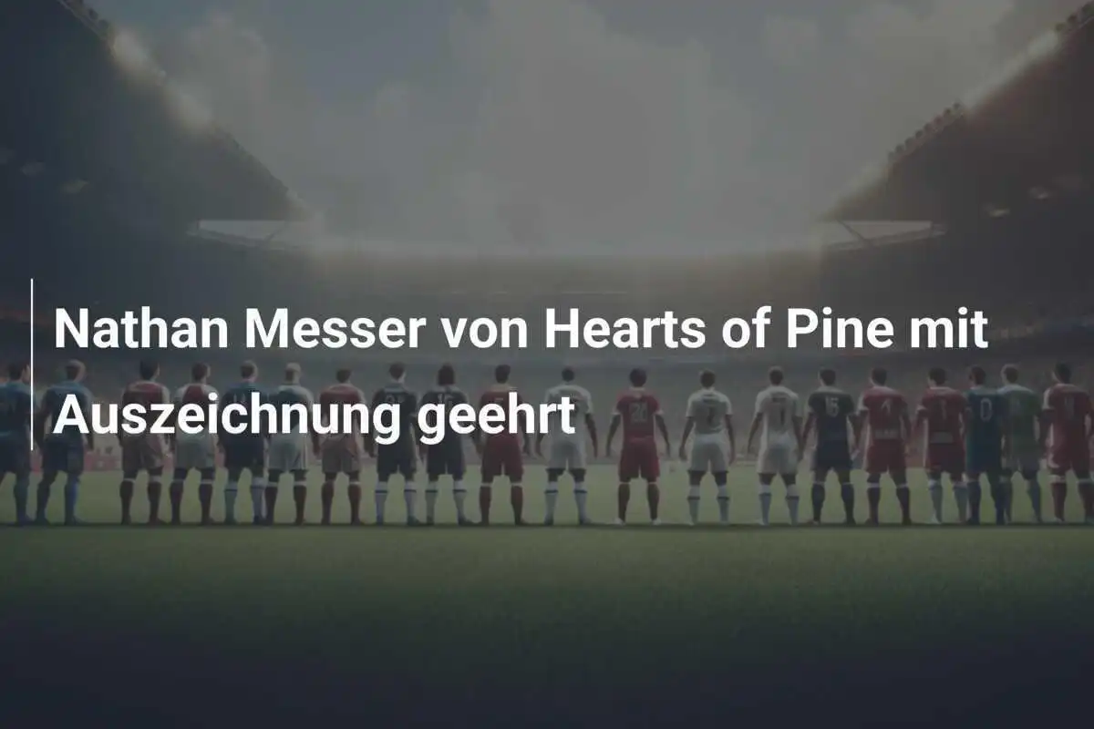 Nathan Messer von Hearts of Pine mit Auszeichnung geehrt