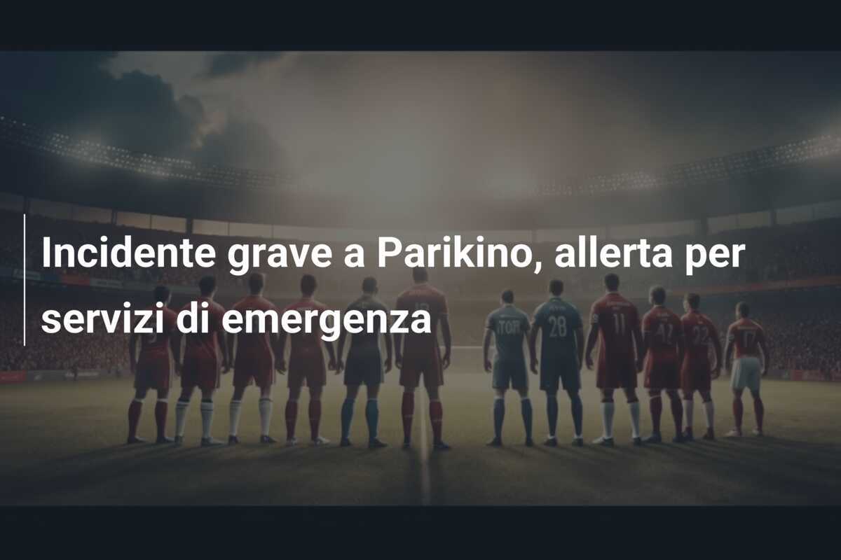 Incidente grave a Parikino, allerta per servizi di emergenza