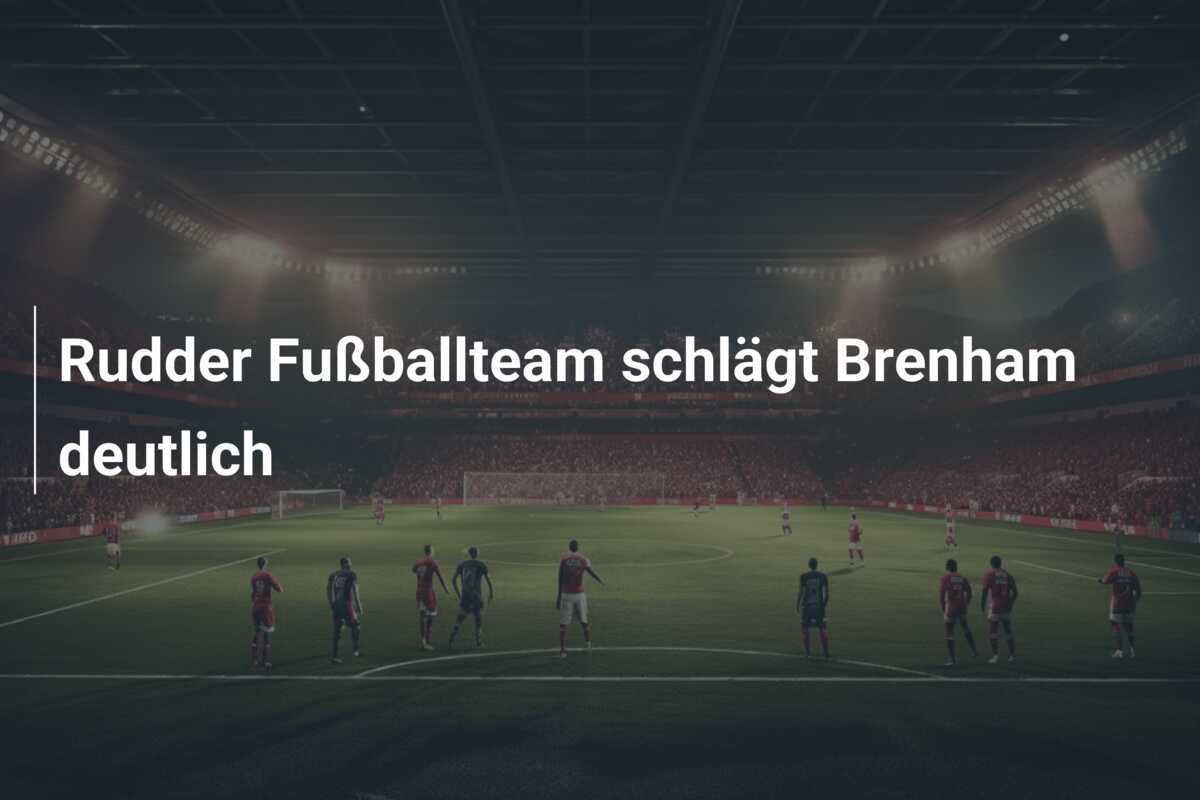 Rudder Fußballteam schlägt Brenham deutlich