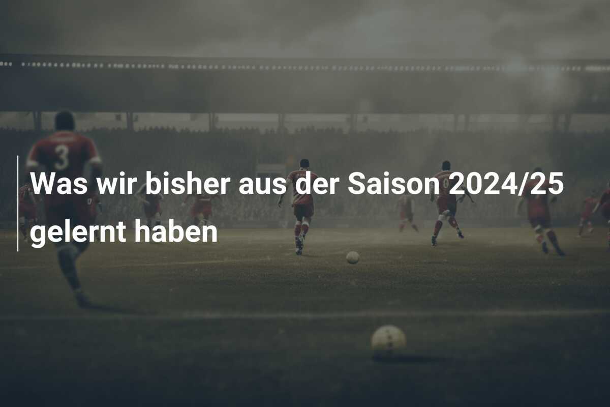 Was wir bisher aus der Saison 2024/25 gelernt haben