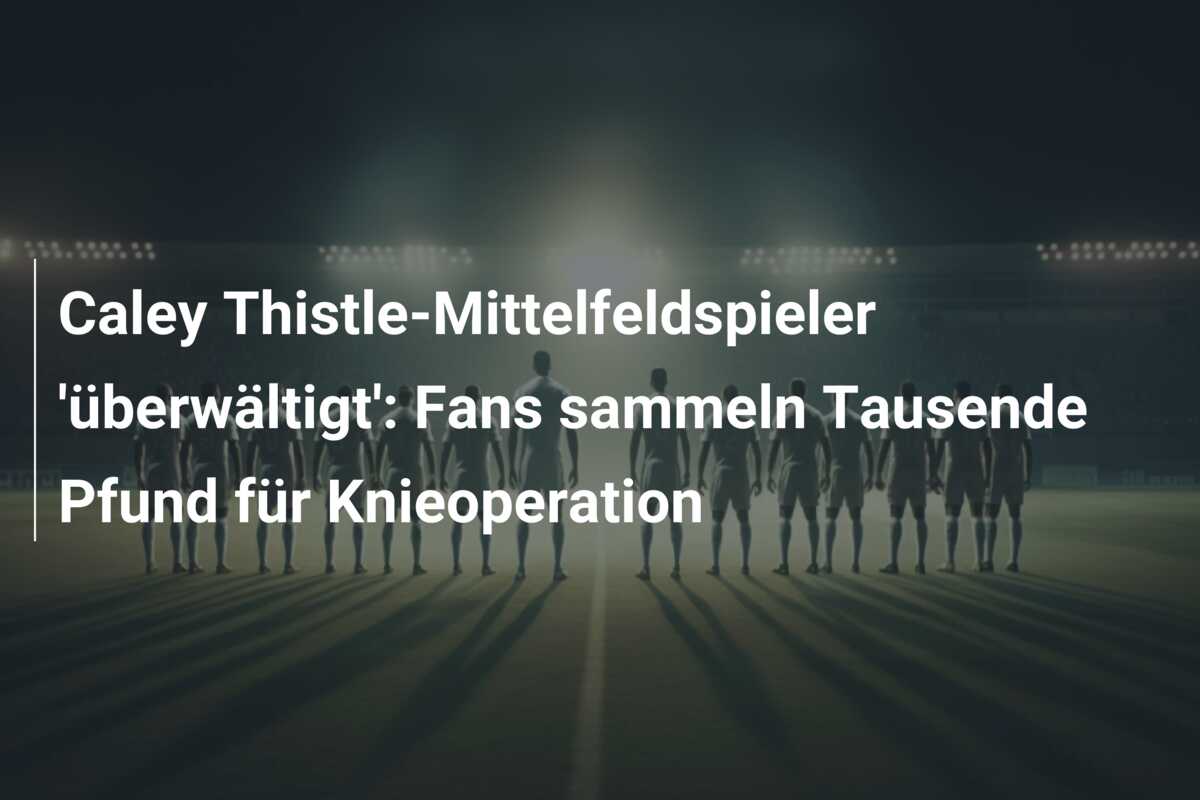 Caley Thistle-Mittelfeldspieler ‘überwältigt’: Fans sammeln Tausende Pfund für Knieoperation