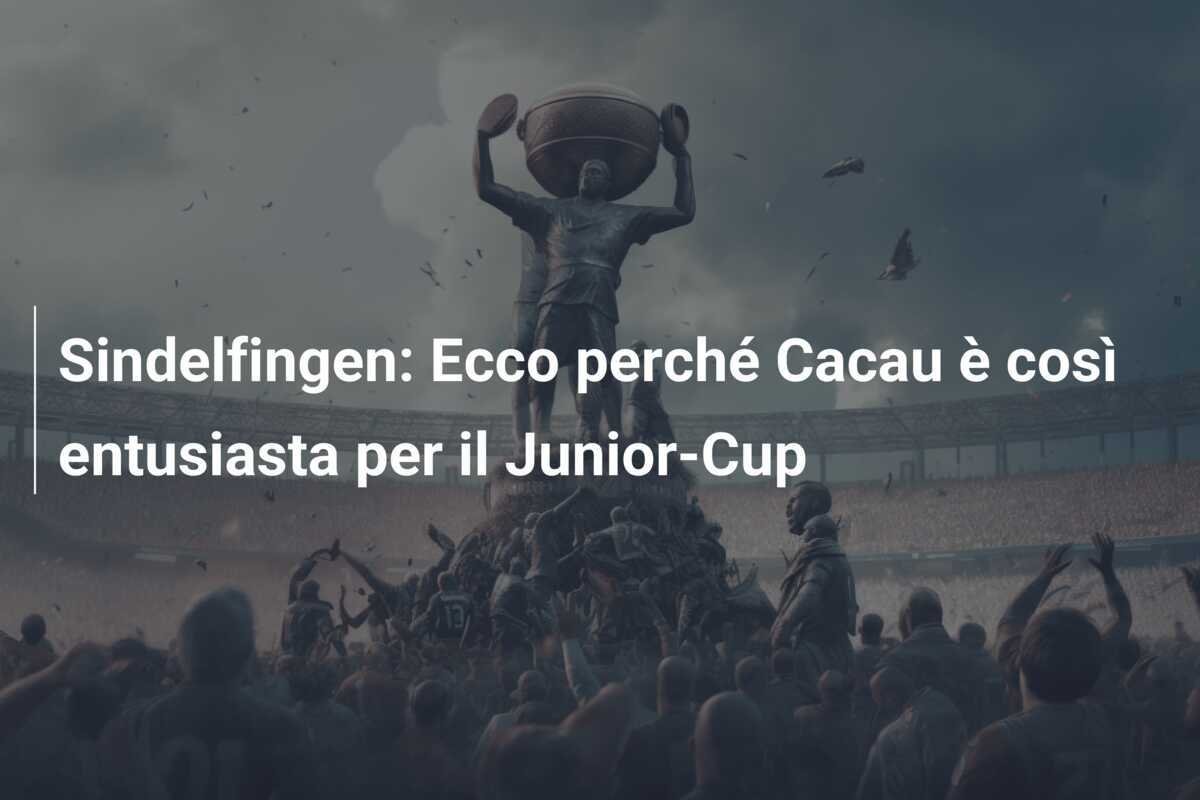 Sindelfingen: Ecco perché Cacau è così entusiasta per il Junior-Cup