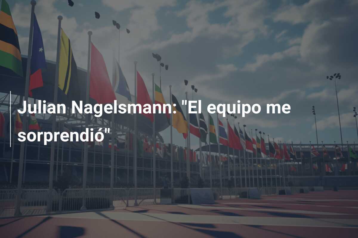 Julian Nagelsmann: "El equipo me sorprendió"