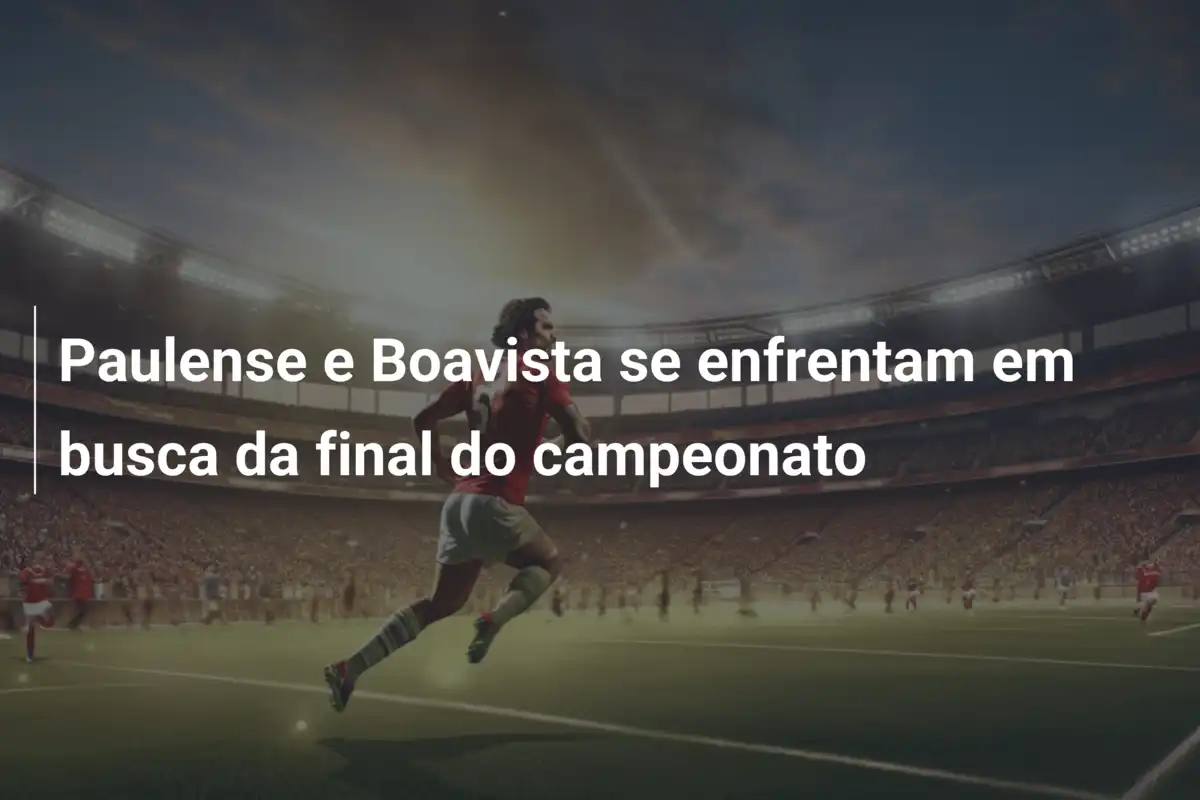 Paulense e Boavista se enfrentam em busca da final do campeonato
