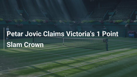 Petar Jovic holt den 1-Point-Slam-Titel in Victoria
