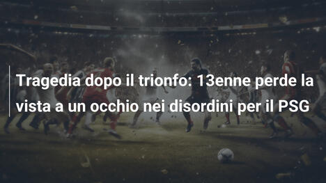 Tragedia dopo il trionfo: 13enne perde la vista a un occhio nei disordini per il PSG