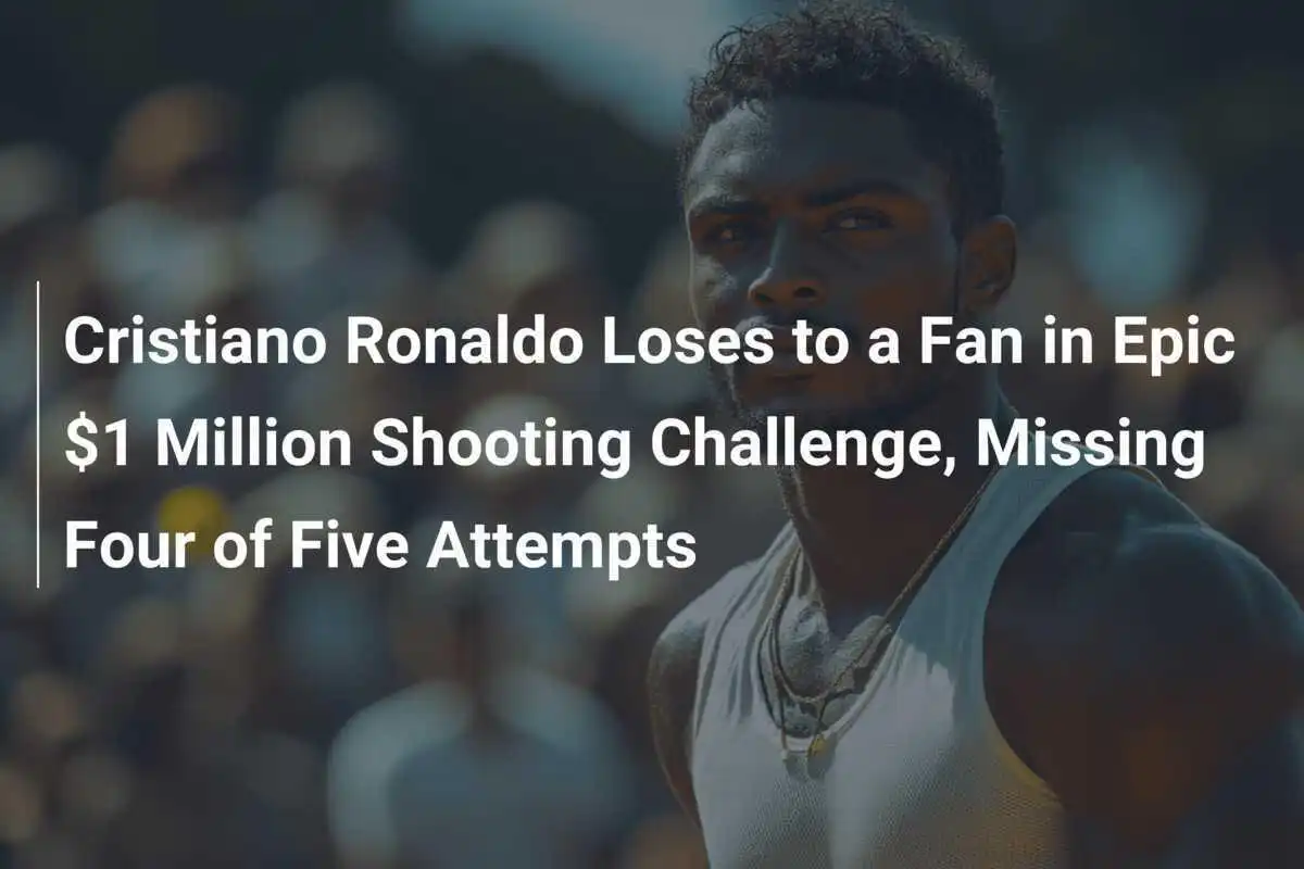 Cristiano Ronaldo Loses To A Fan In Epic 1 Million Shooting Challenge
