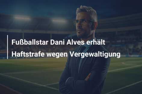 Fußballstar Dani Alves erhält Haftstrafe wegen Vergewaltigung
