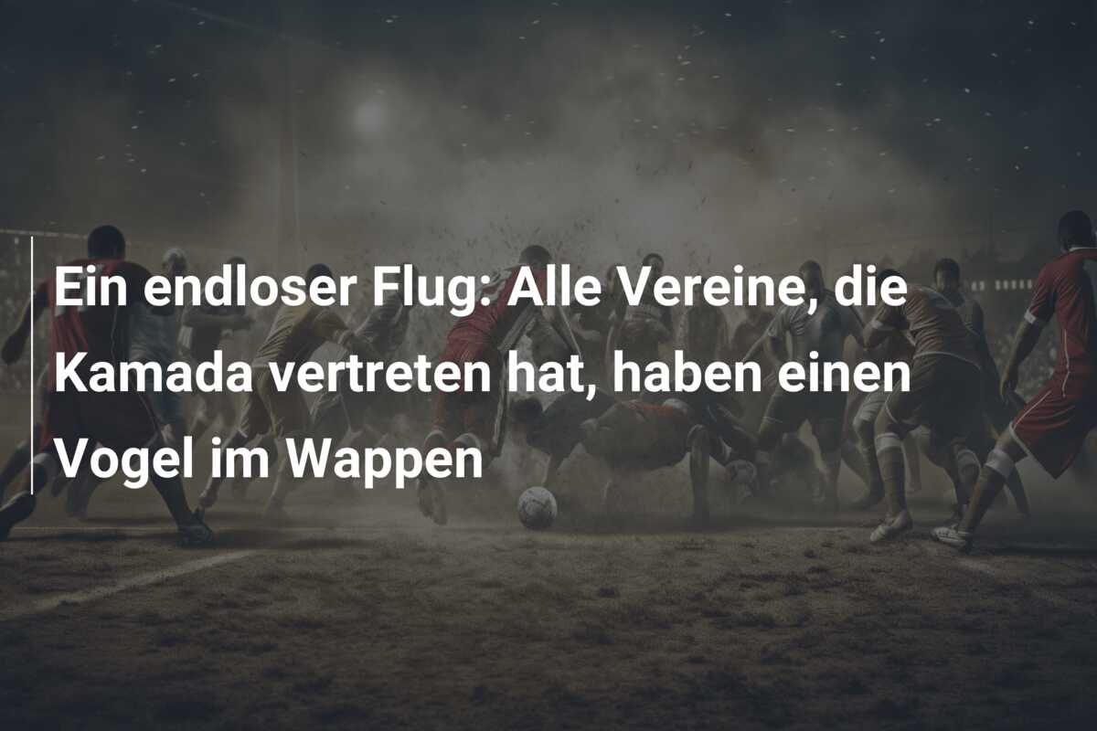Ein endloser Flug: Alle Vereine, die Kamada vertreten hat, haben einen Vogel im Wappen