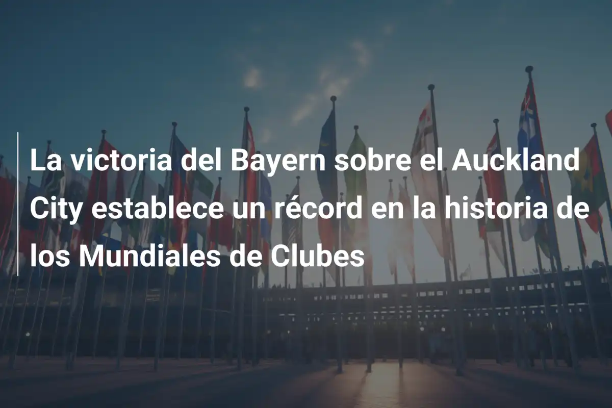 La victoria del Bayern sobre el Auckland City establece un récord en la historia de los Mundiales de Clubes