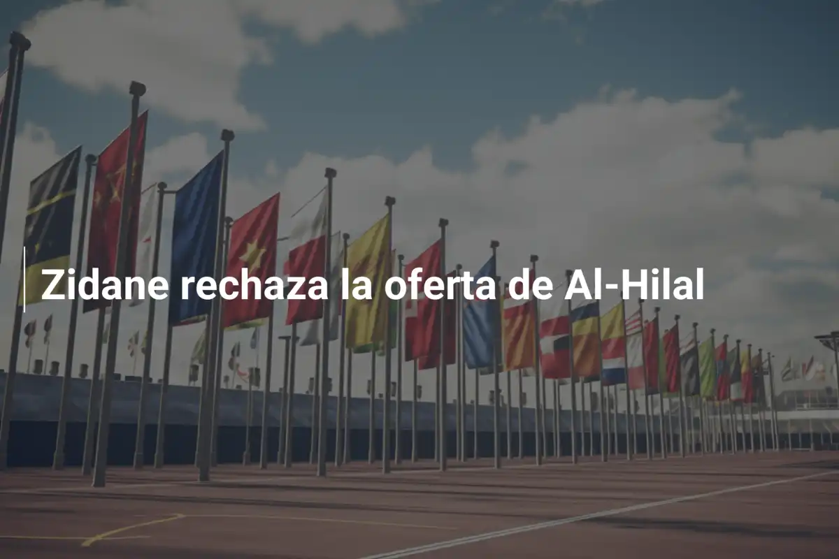 Zidane rechaza la oferta de Al-Hilal