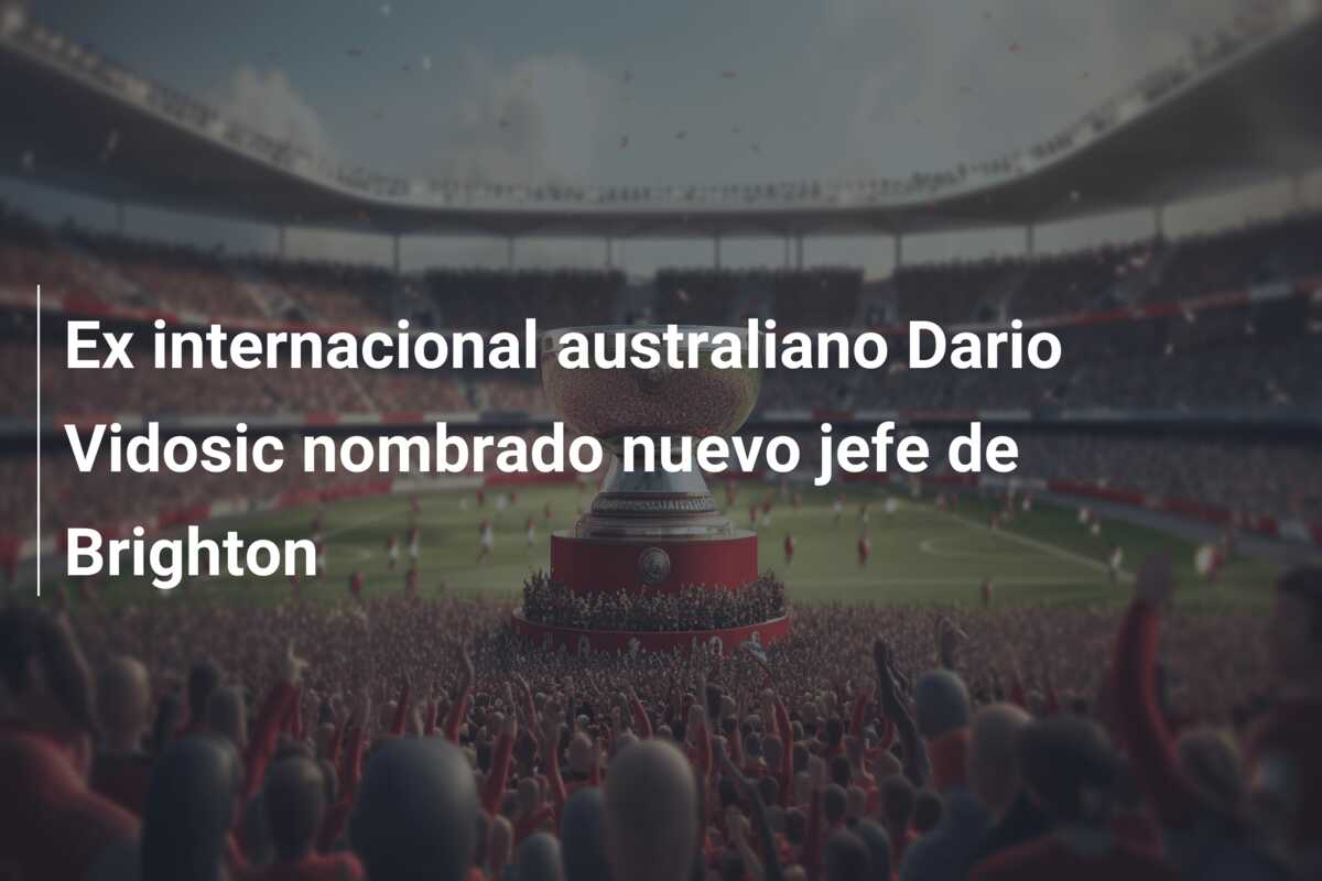 Ex internacional australiano Dario Vidosic nombrado nuevo jefe de Brighton