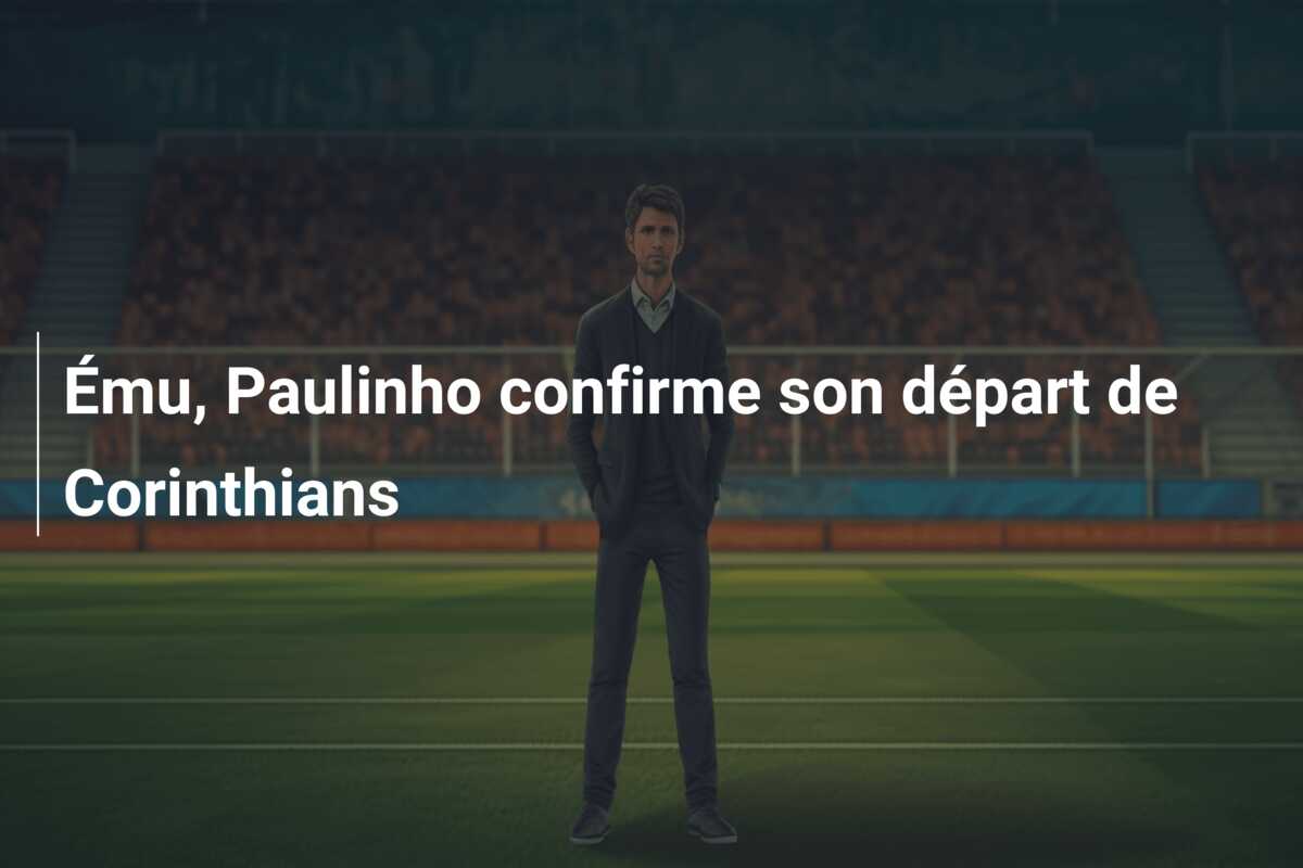 Ému, Paulinho confirme son départ de Corinthians