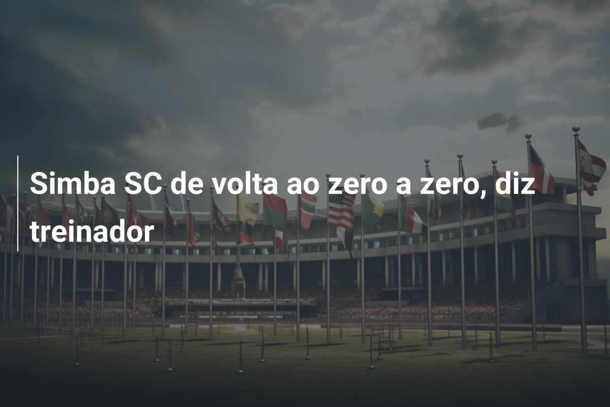 Simba SC de volta ao zero a zero, diz treinador