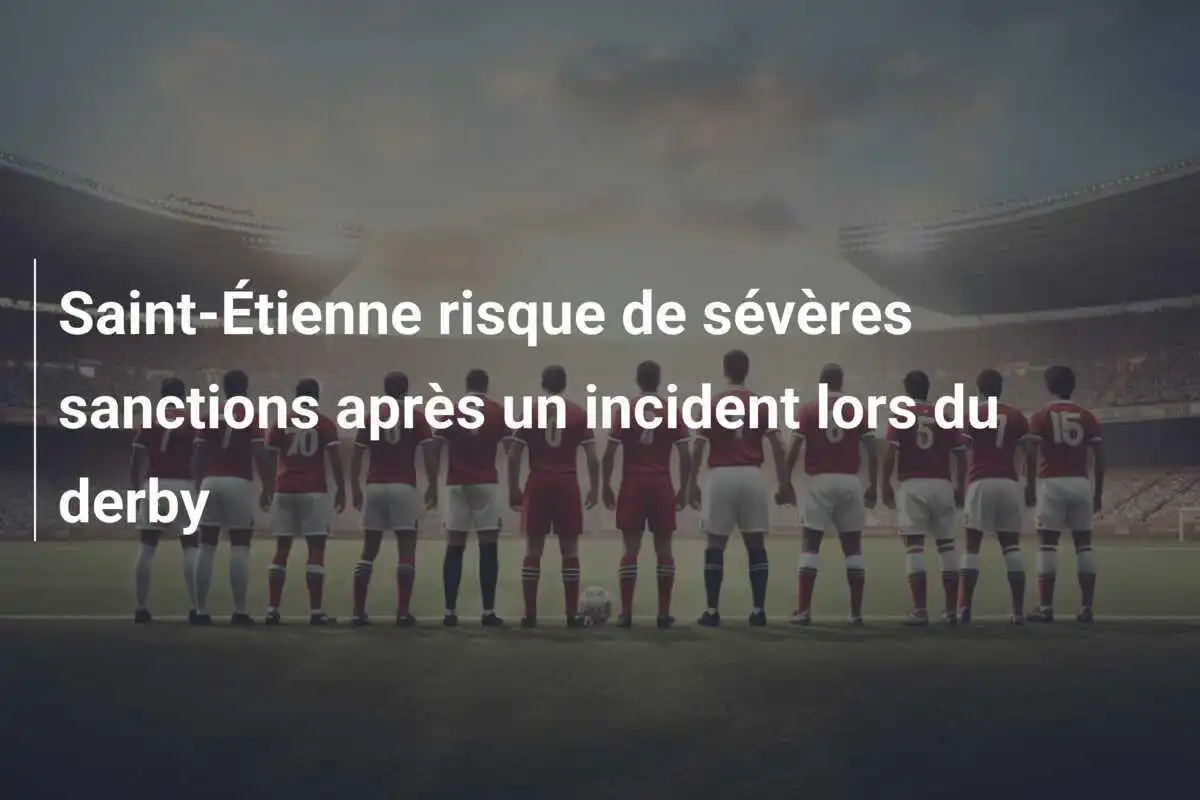 Saint-Étienne risque de sévères sanctions après un incident lors du derby
